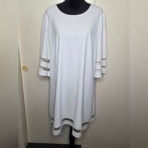 Elegant White Midi Dress